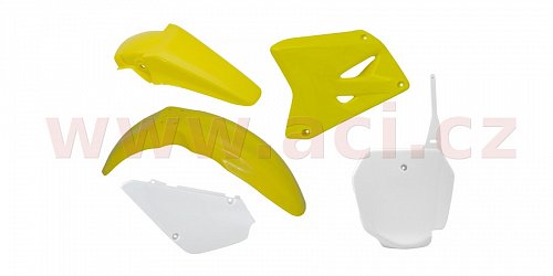 sada plastů Suzuki, RTECH (žluto-bílé, 5 dílů)
